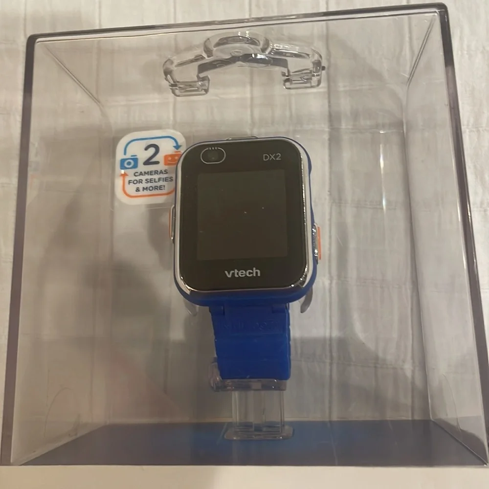 new VTECH kidizoom smart watch DX2 blue dual cameras the smartest watch for kids